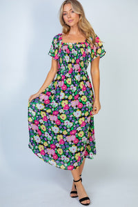Bright Future BLACK Floral Dress