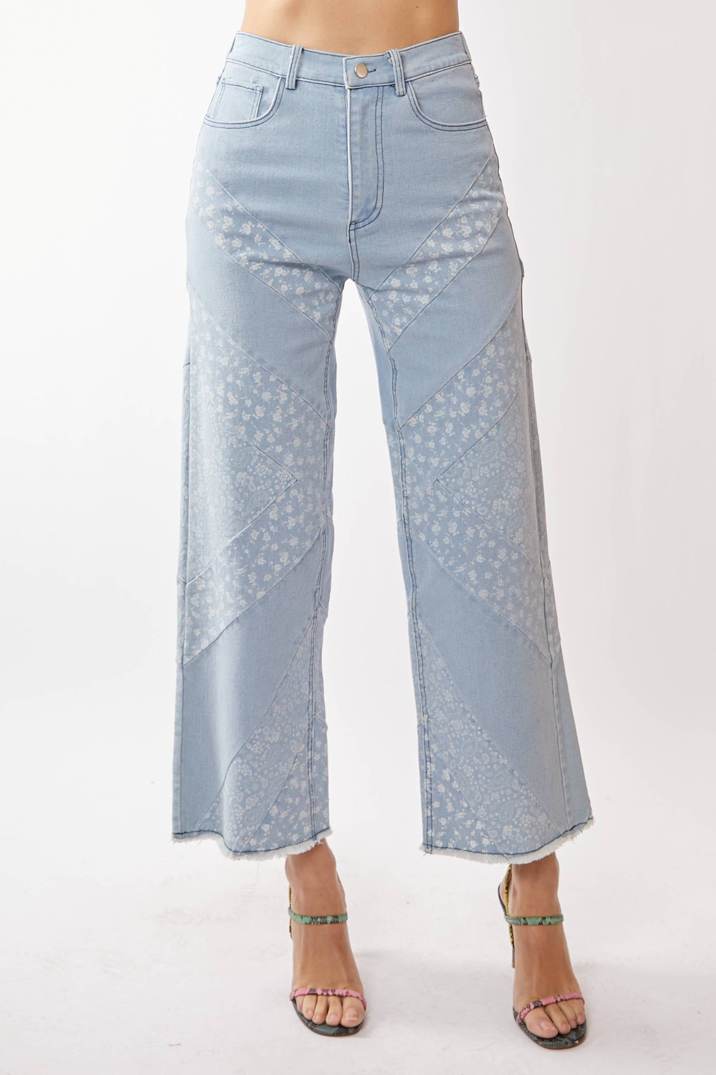 Paisley Perfection Wide Leg Jeans