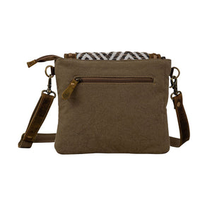 MYRA BAG: Sand Ateca Weaver Crossbody Bag