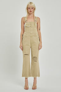 Risen: Over It Denim Overalls (Sand)