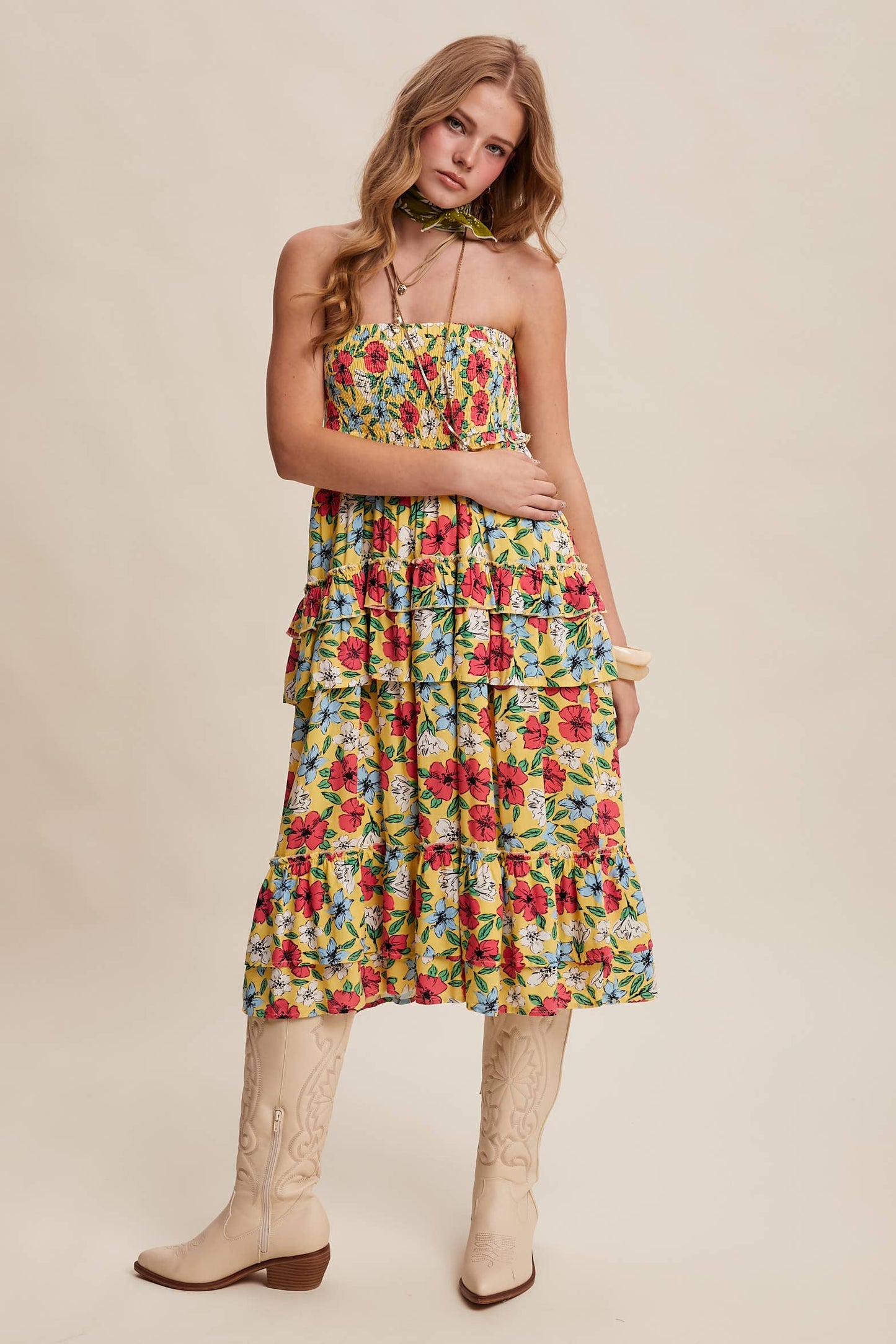 Floral Fun Convertible Maxi Skirt Dress