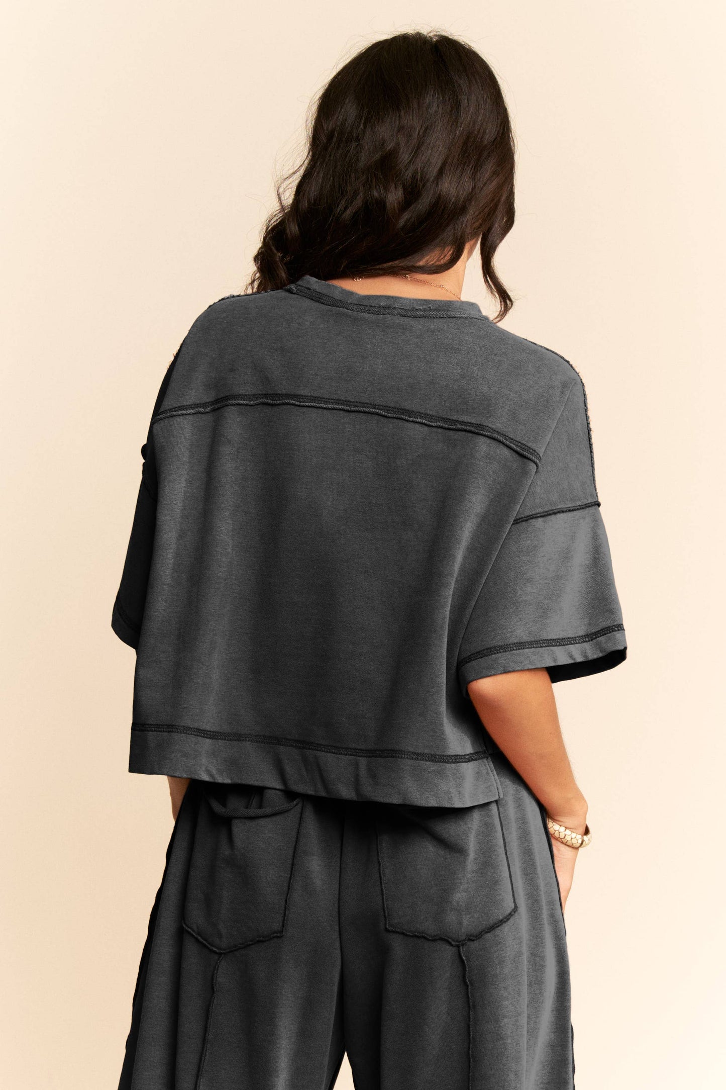 Comfort First (Black) Mineral Wash Top