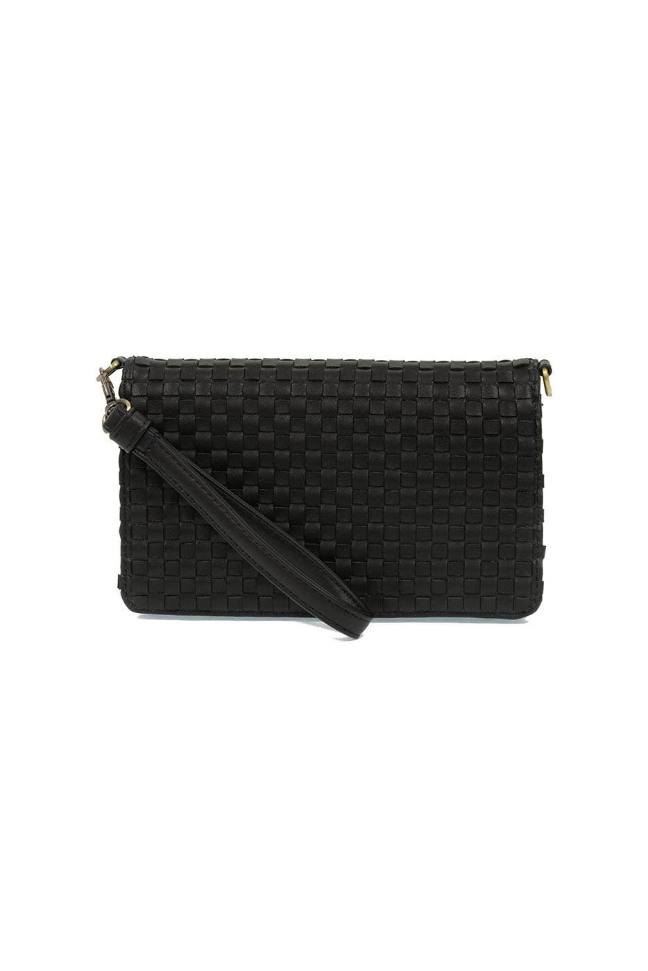 Lila (Black) Mini Woven Crossbody/Wristlet