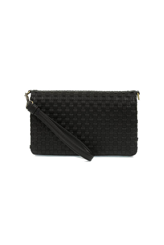 Lila (Black) Mini Woven Crossbody/Wristlet