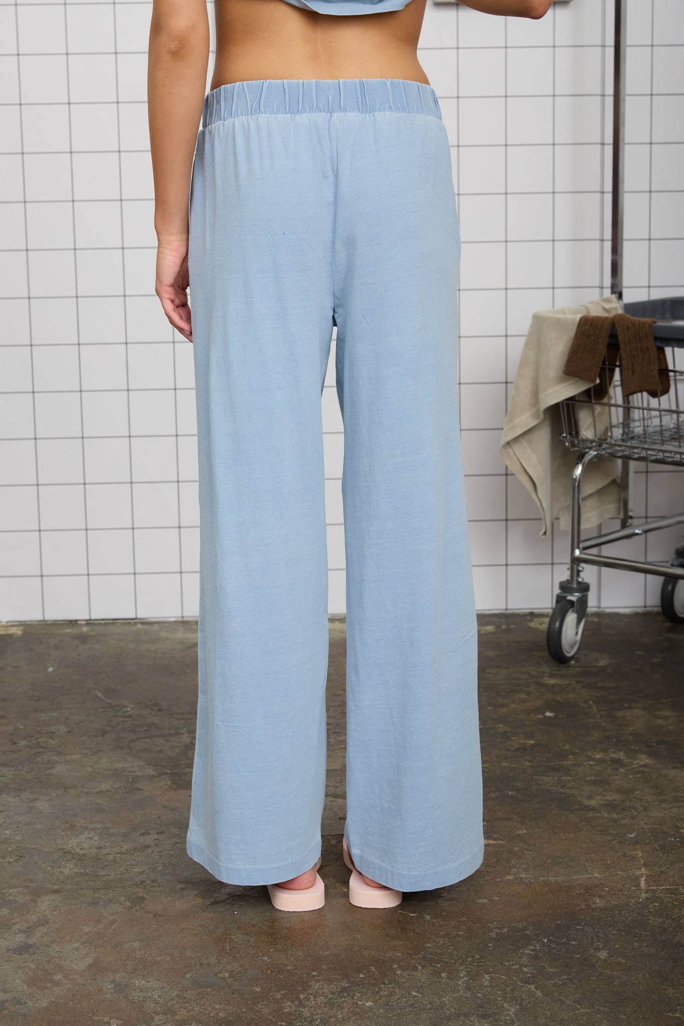 Lounge About (Lt Blue) Knit Pants