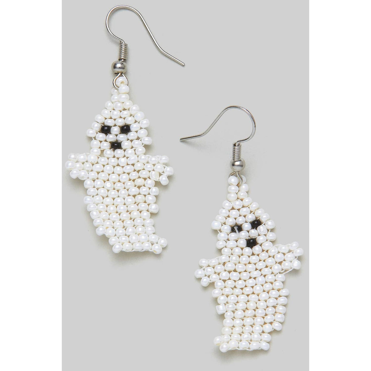 Beaded Ghost Earrings