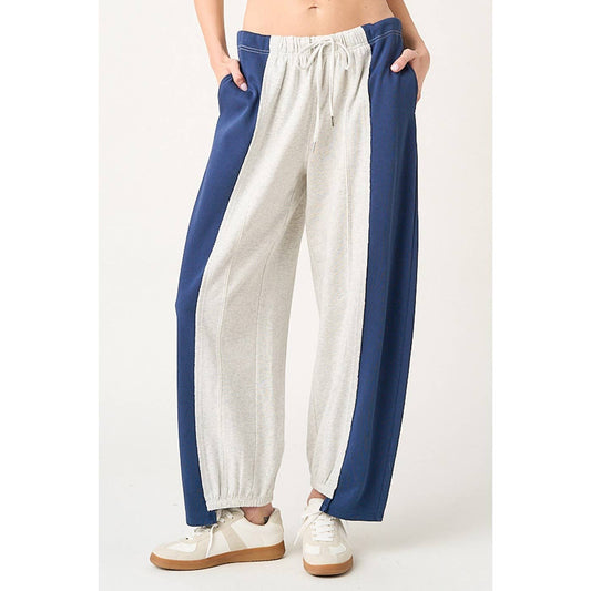 Game On (Navy/Grey) Barrel Jogger Pants
