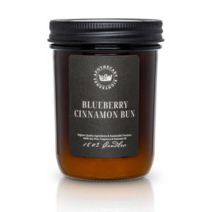 1803 Candles: Blueberry Cinnamon Bun Amber Collection 14oz. Jar Candle