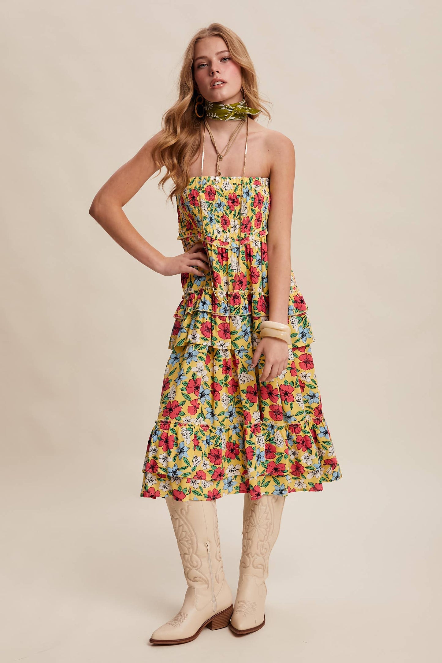 Floral Fun Convertible Maxi Skirt Dress