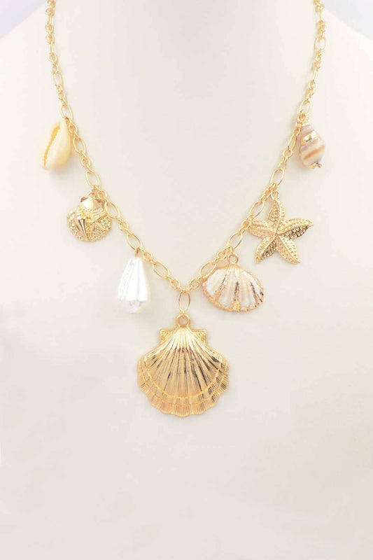 Seaside Shell Charm 16"-18" Necklace