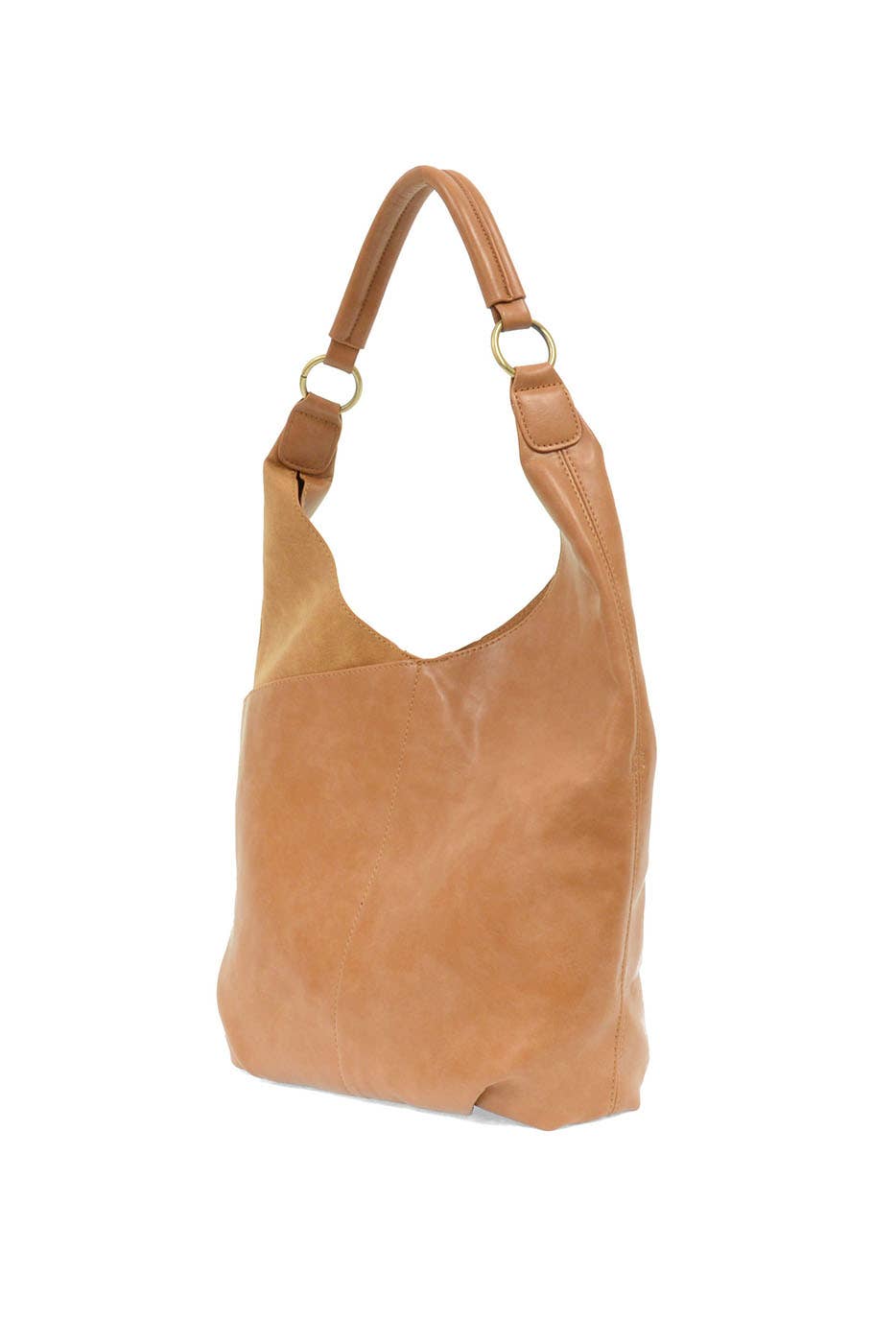 Dani (Tan) Vegan Leather/Suede Hobo