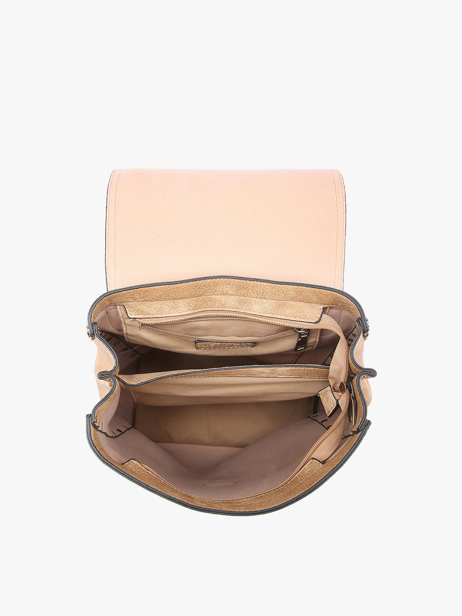 Bex (Mauve) Distressed Backpack