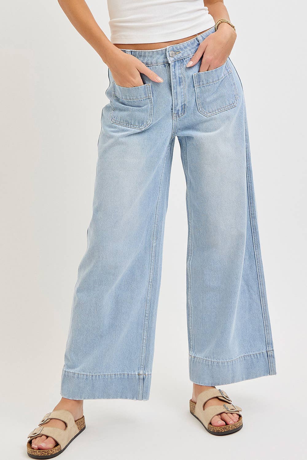 Time & Space Wide Leg Jeans