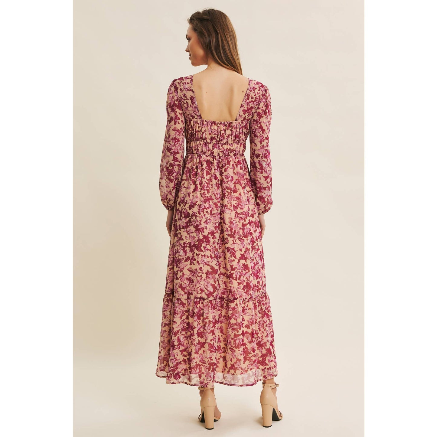 Timeless Charm Floral Bustier Maxi Dress