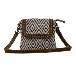 MYRA BAG: Sand Ateca Weaver Crossbody Bag