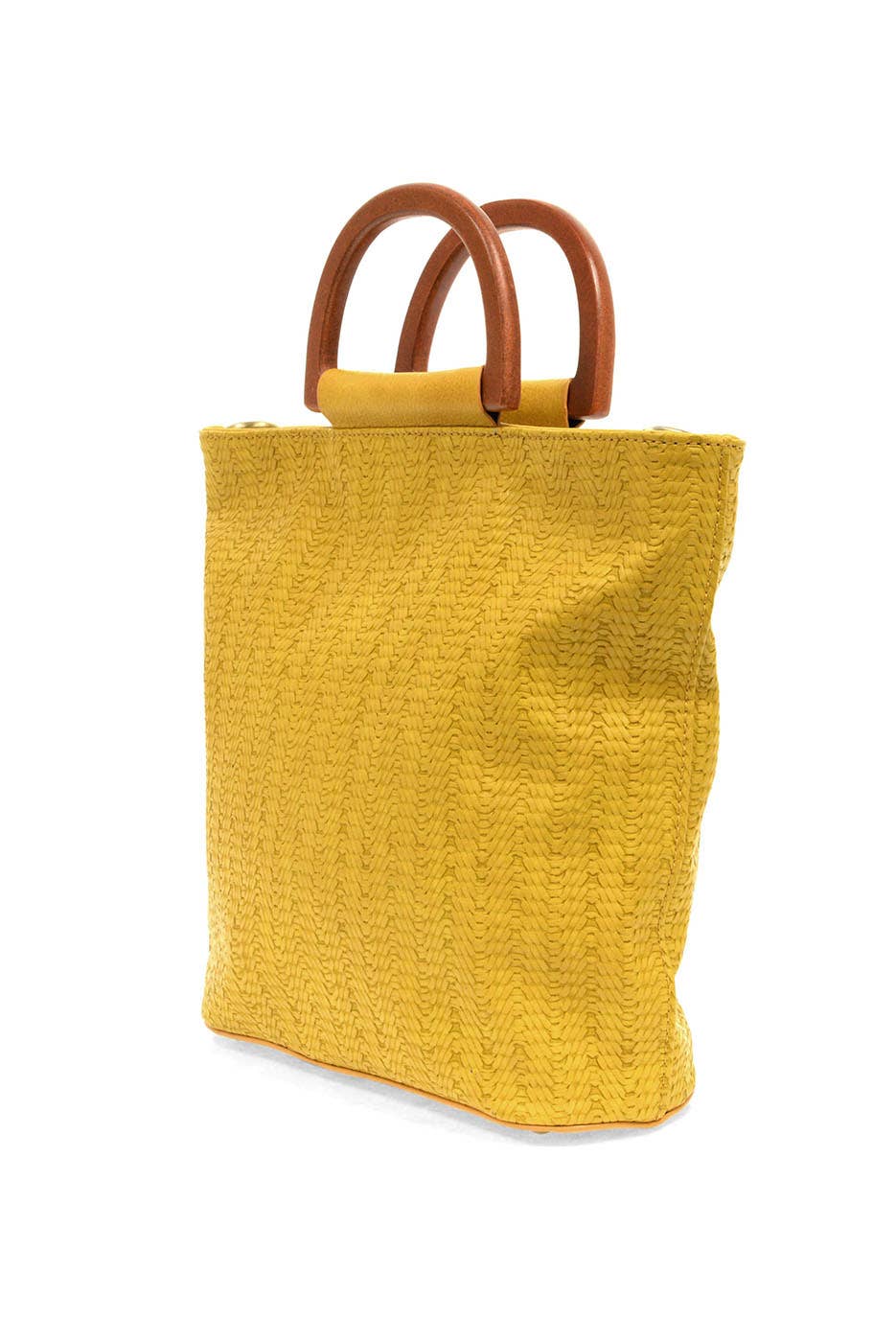 Lily (Straw) Woven Wood Handle Tote