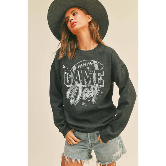 Game Day Football (Black) Sweatshirt