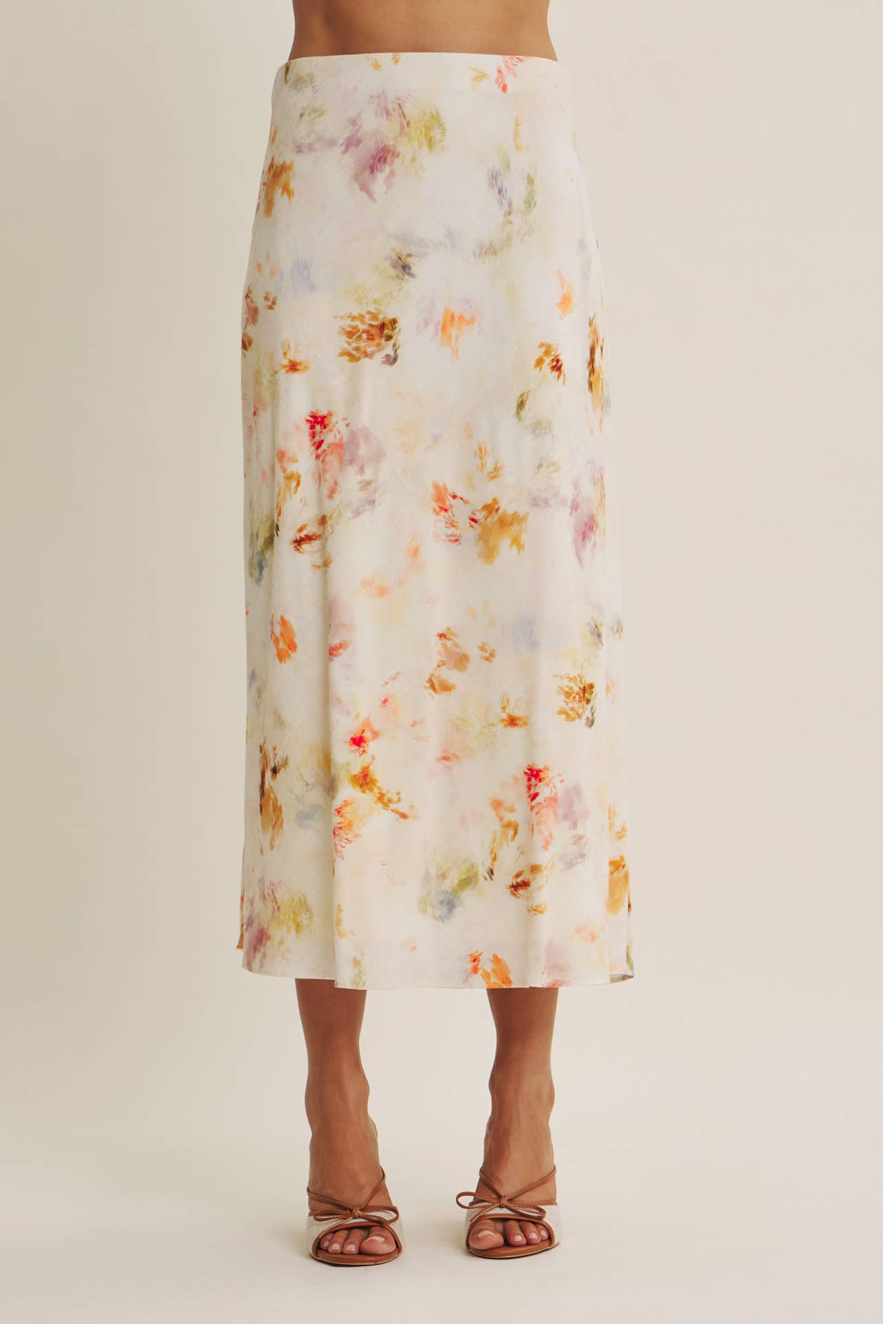 Good Impression Watercolor Midi Skirt