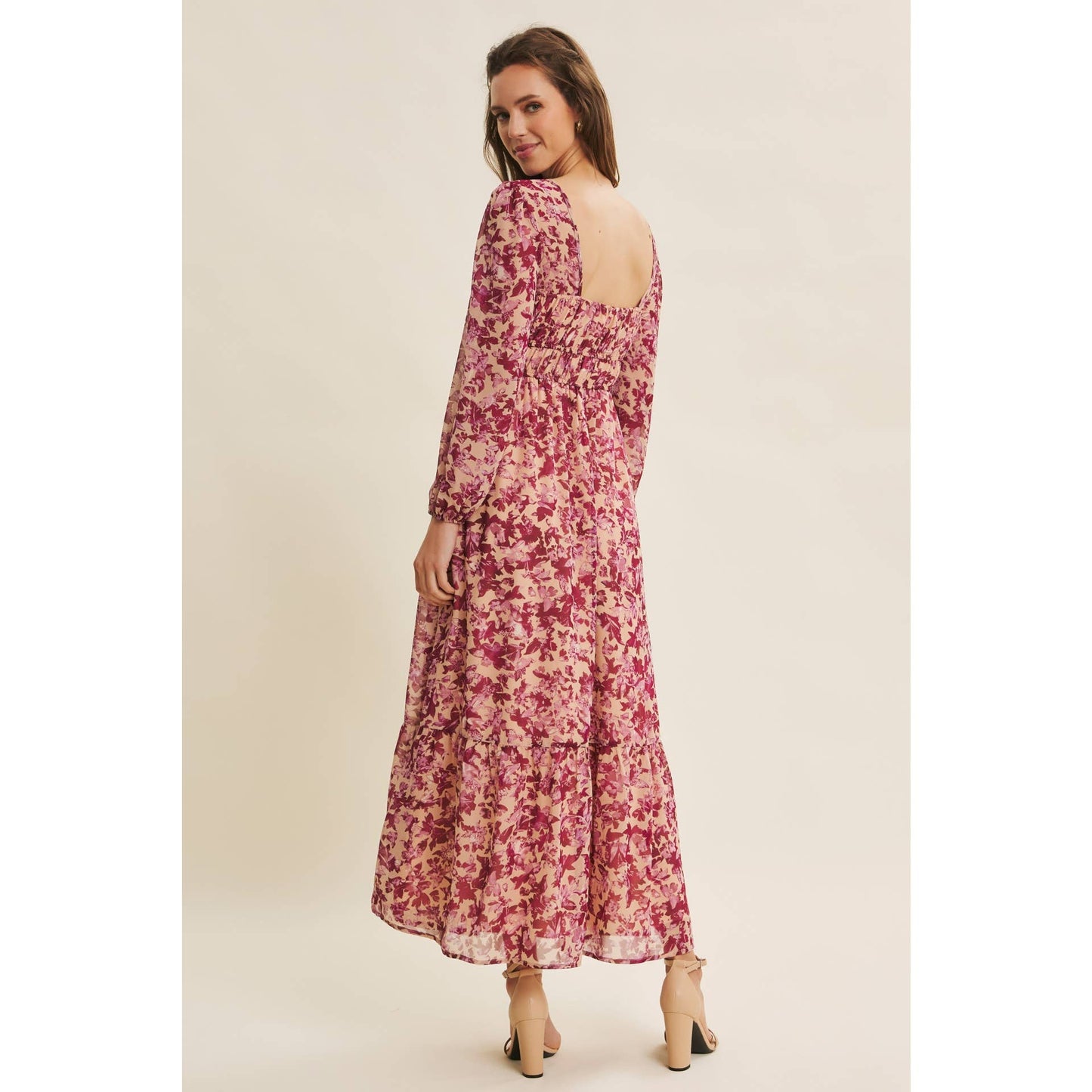 Timeless Charm Floral Bustier Maxi Dress