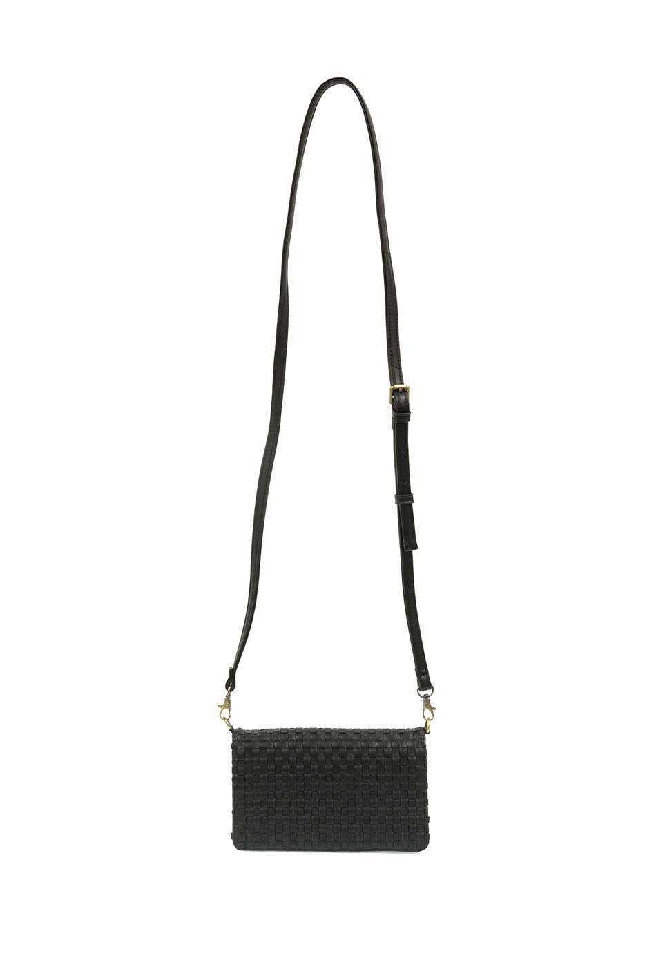 Lila (Black) Mini Woven Crossbody/Wristlet