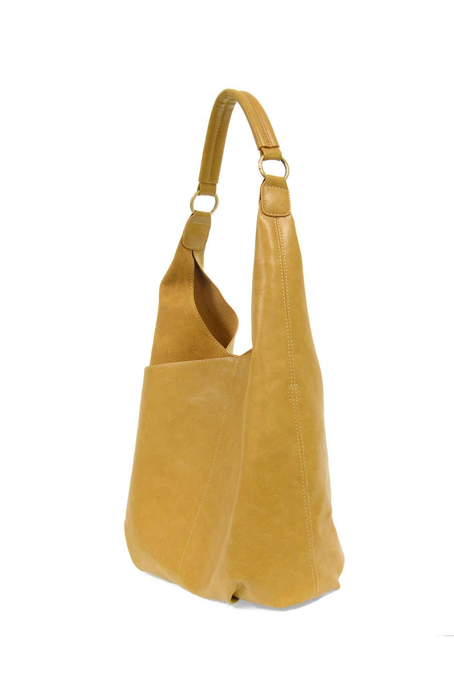 Dani (Saffron) Vegan Leather/Suede Hobo