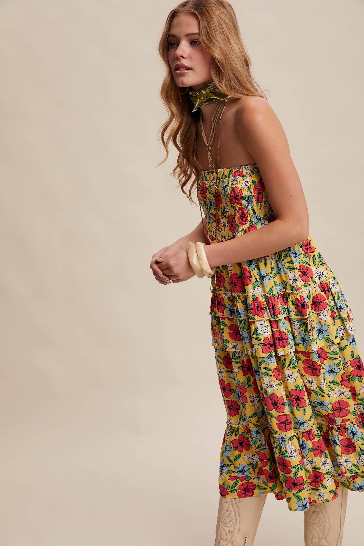 Floral Fun Convertible Maxi Skirt Dress