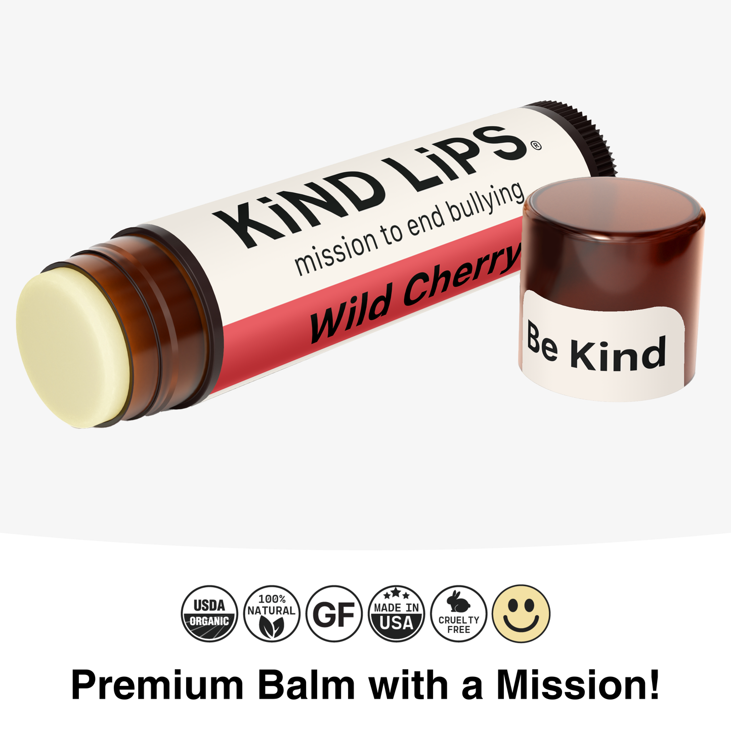 Kind Lips Wild Cherry Organic Lip Balm