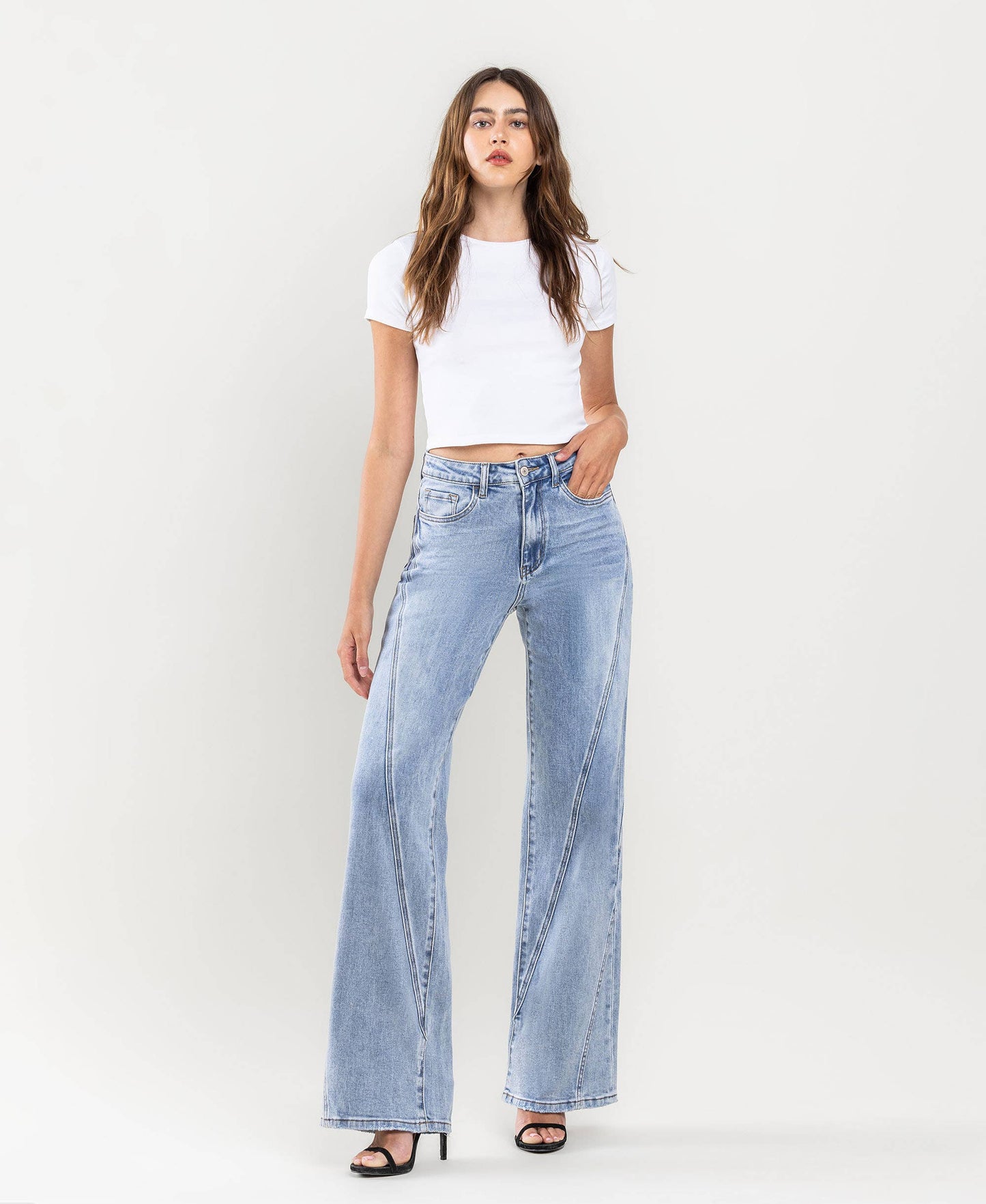 Vervet: So Fresh Wide Leg Jeans