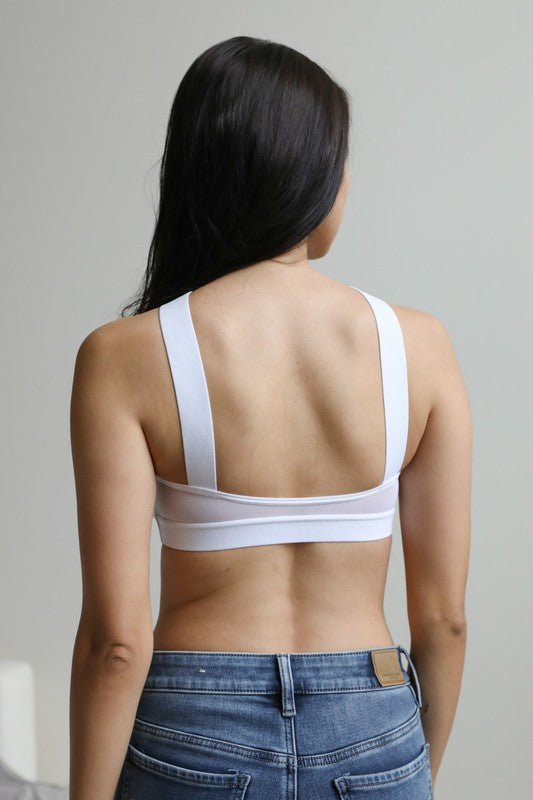 Multi-Way Stretch Bralette (White)