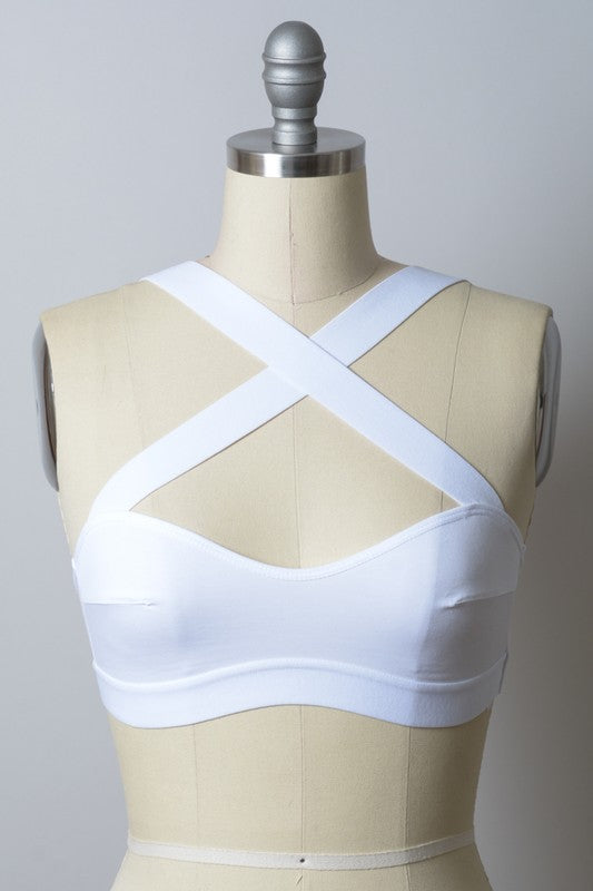 Multi-Way Stretch Bralette (White)