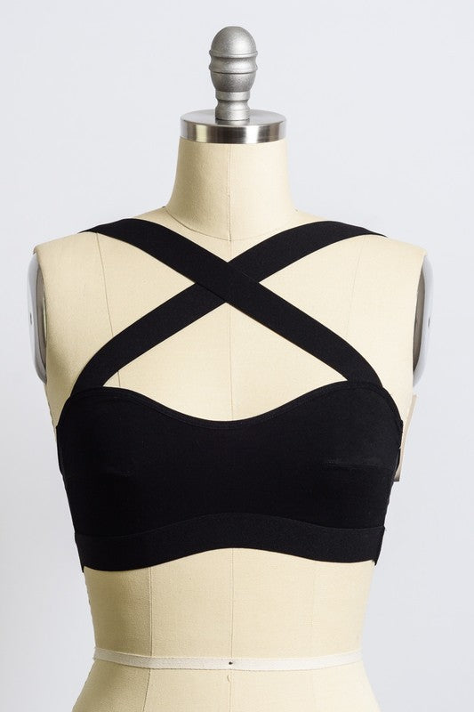 Multi-Way Stretch Bralette (Black)