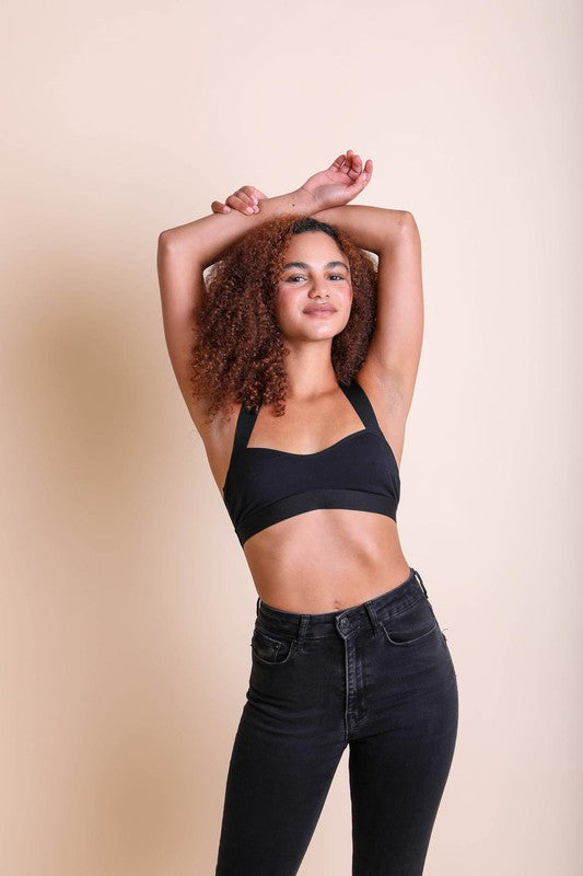 Multi-Way Stretch Bralette (Black)