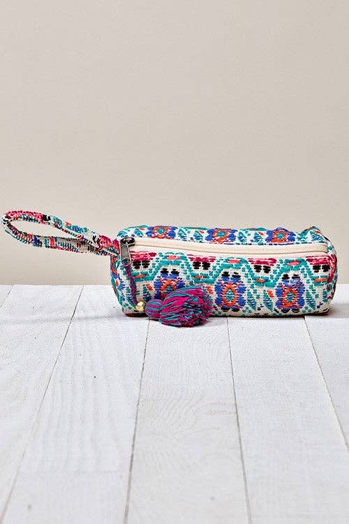 Multi Color Floral Makeup Bag