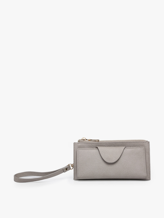 Kyla (Grey) RFID Wristlet/Wallet
