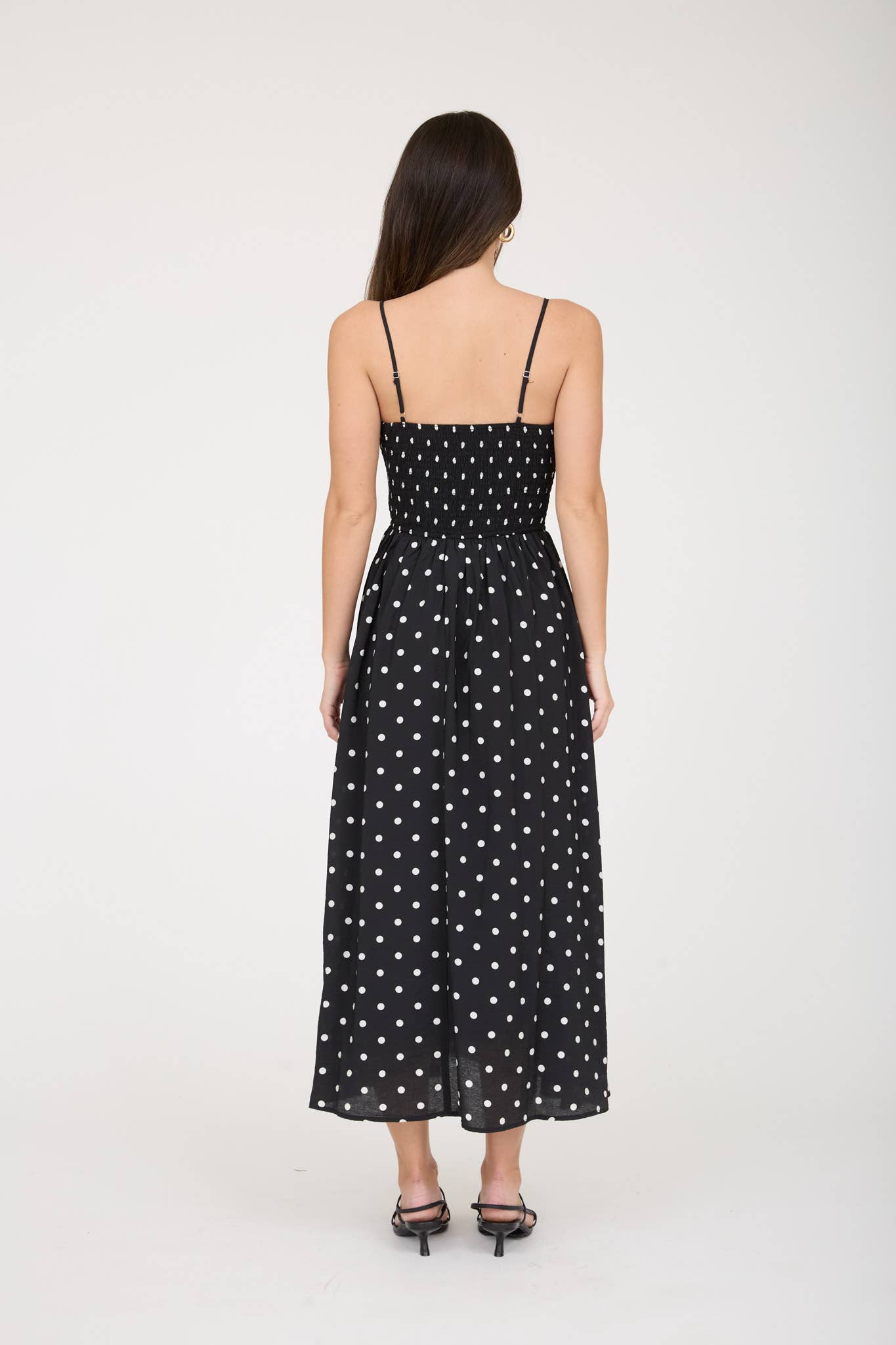 Simply Stated (Black) Polka Dot Dress