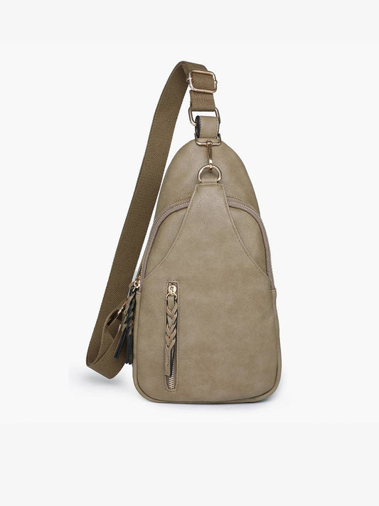 Nikki (Lt Olive) Crossbody Sling Bag