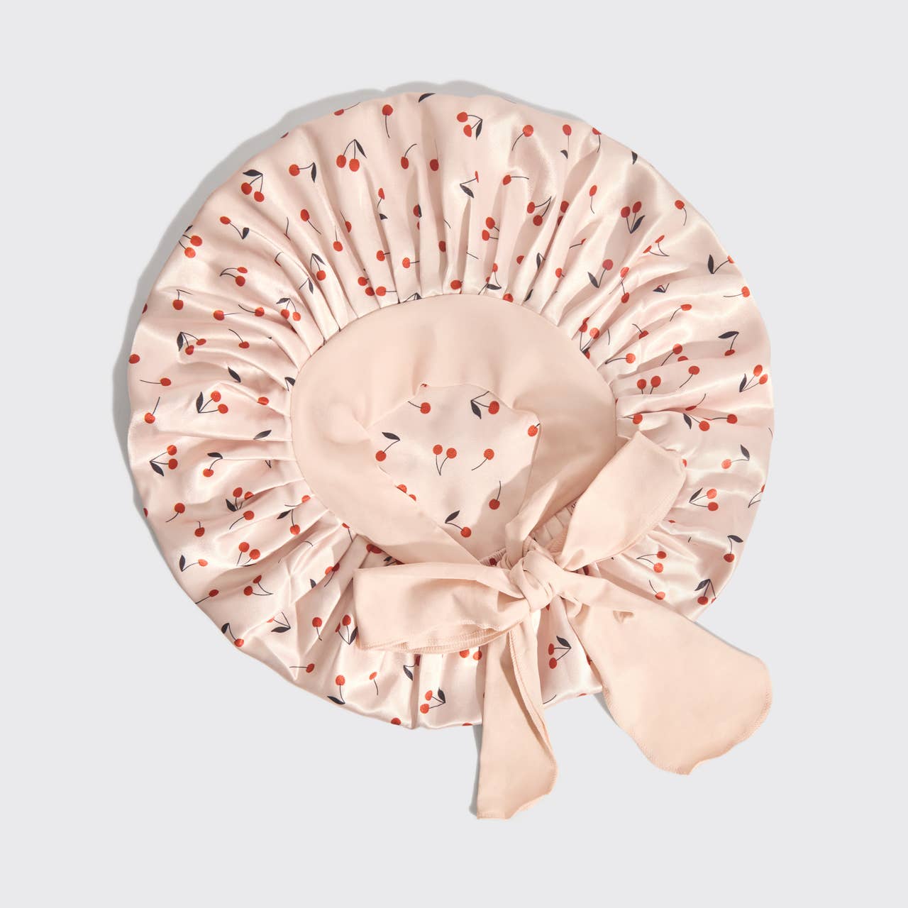 Kitsch Adjustable Oversized Satin Bonnet - Cherry