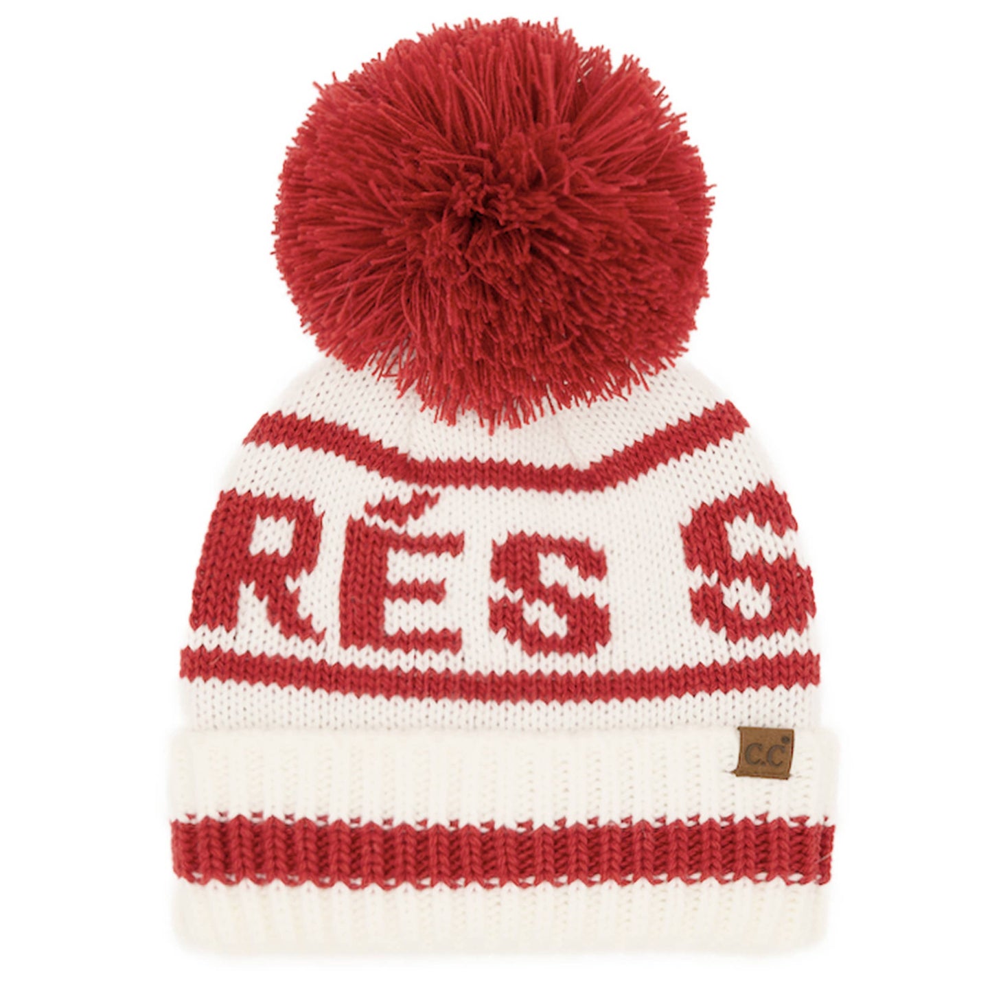 C.C Apres Ski Yarn Pom Beanie