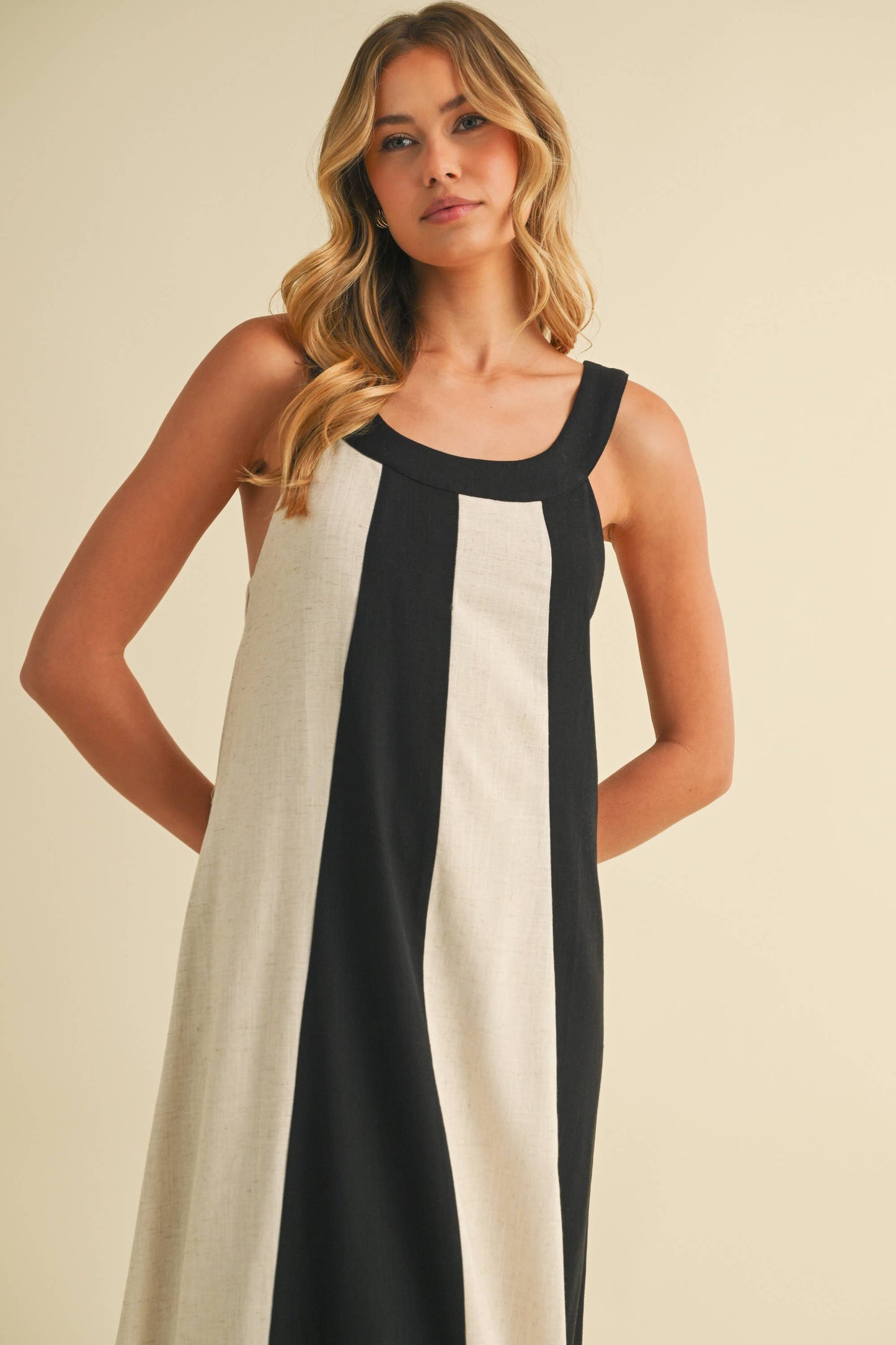 Leaving Town Color Block Maxi Dress