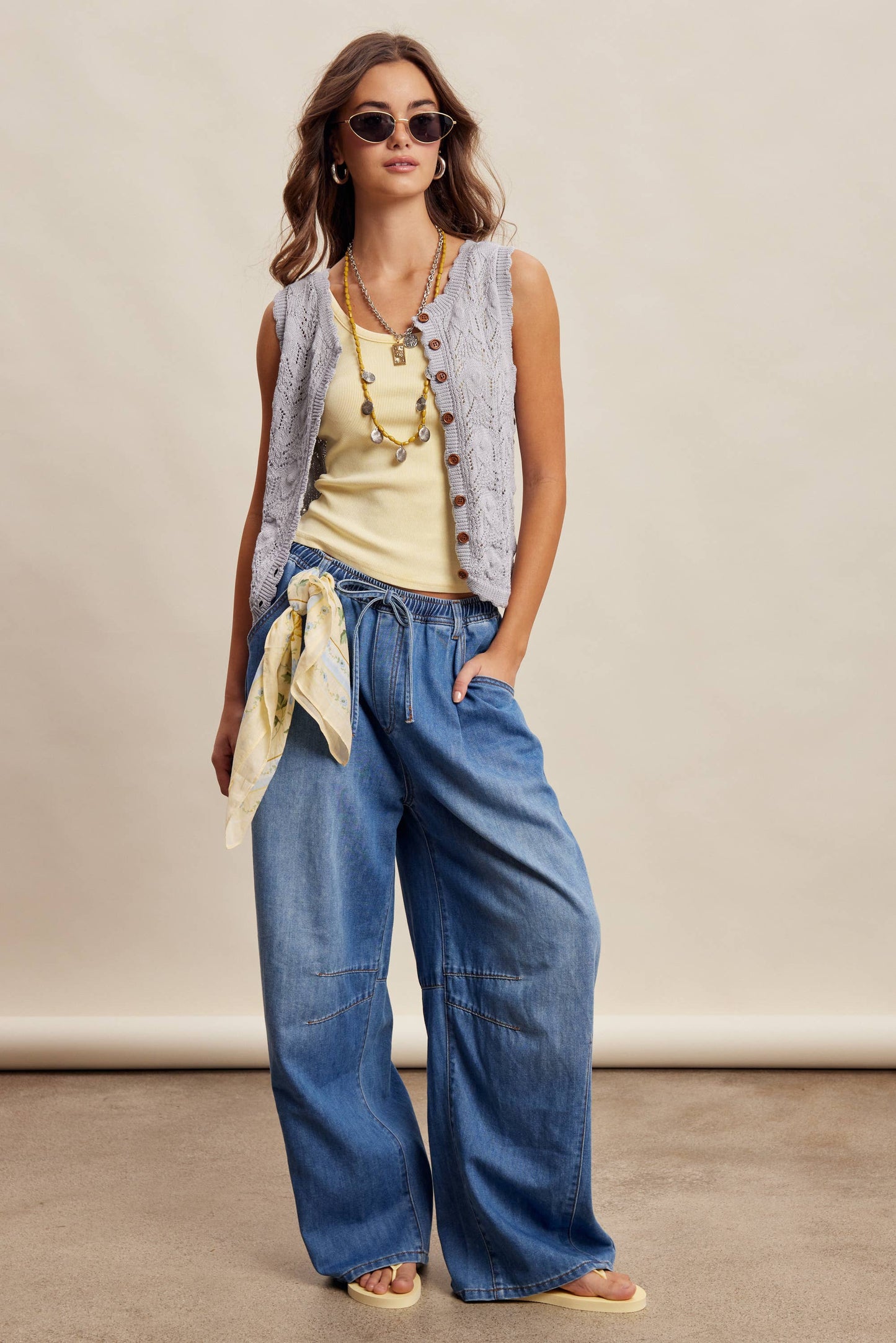 Love Lines Reversible Pointelle Knit Top