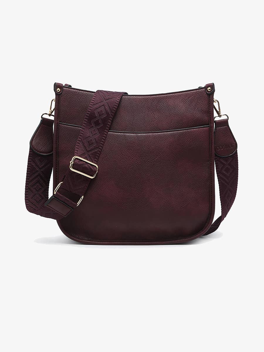 Chloe (Cherry Lacquer) Crossbody with Guitar Strap