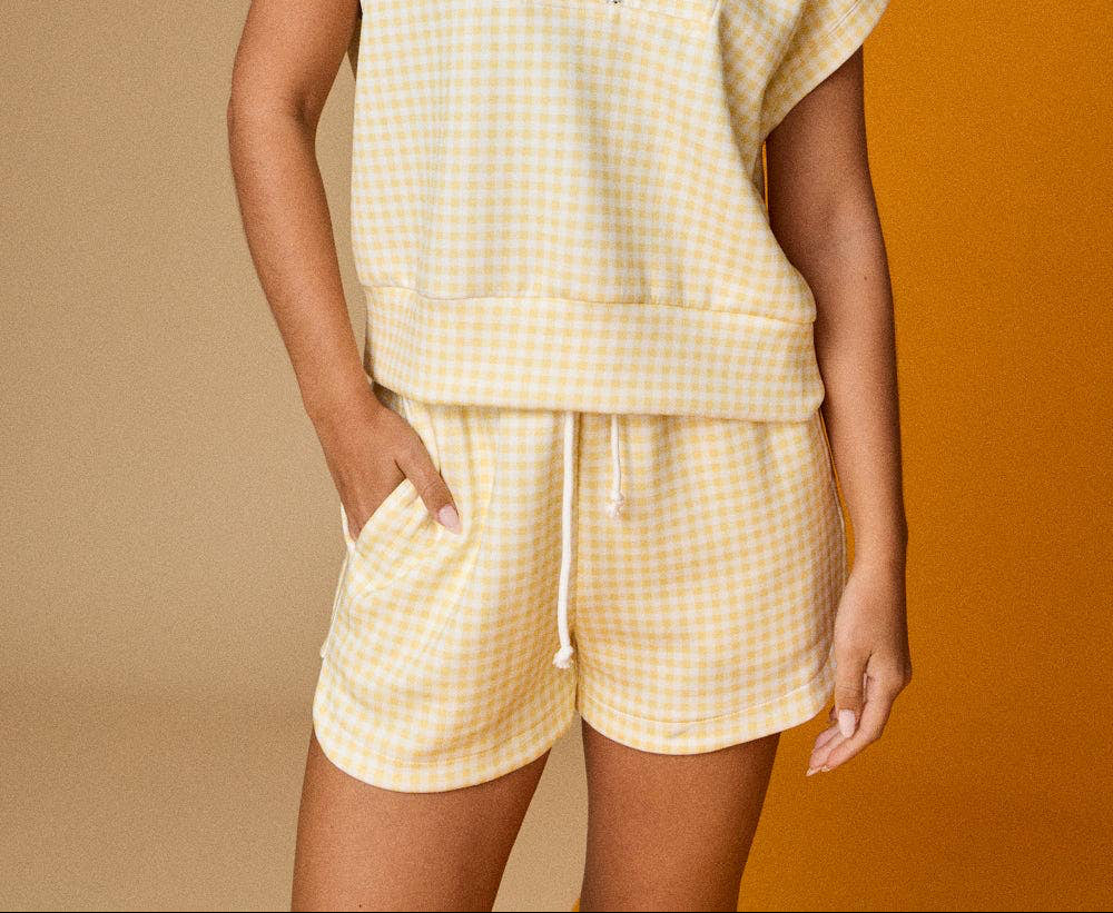 Go Go Gingham (Yellow) Shorts