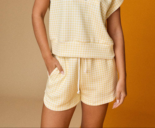 Go Go Gingham (Yellow) Shorts