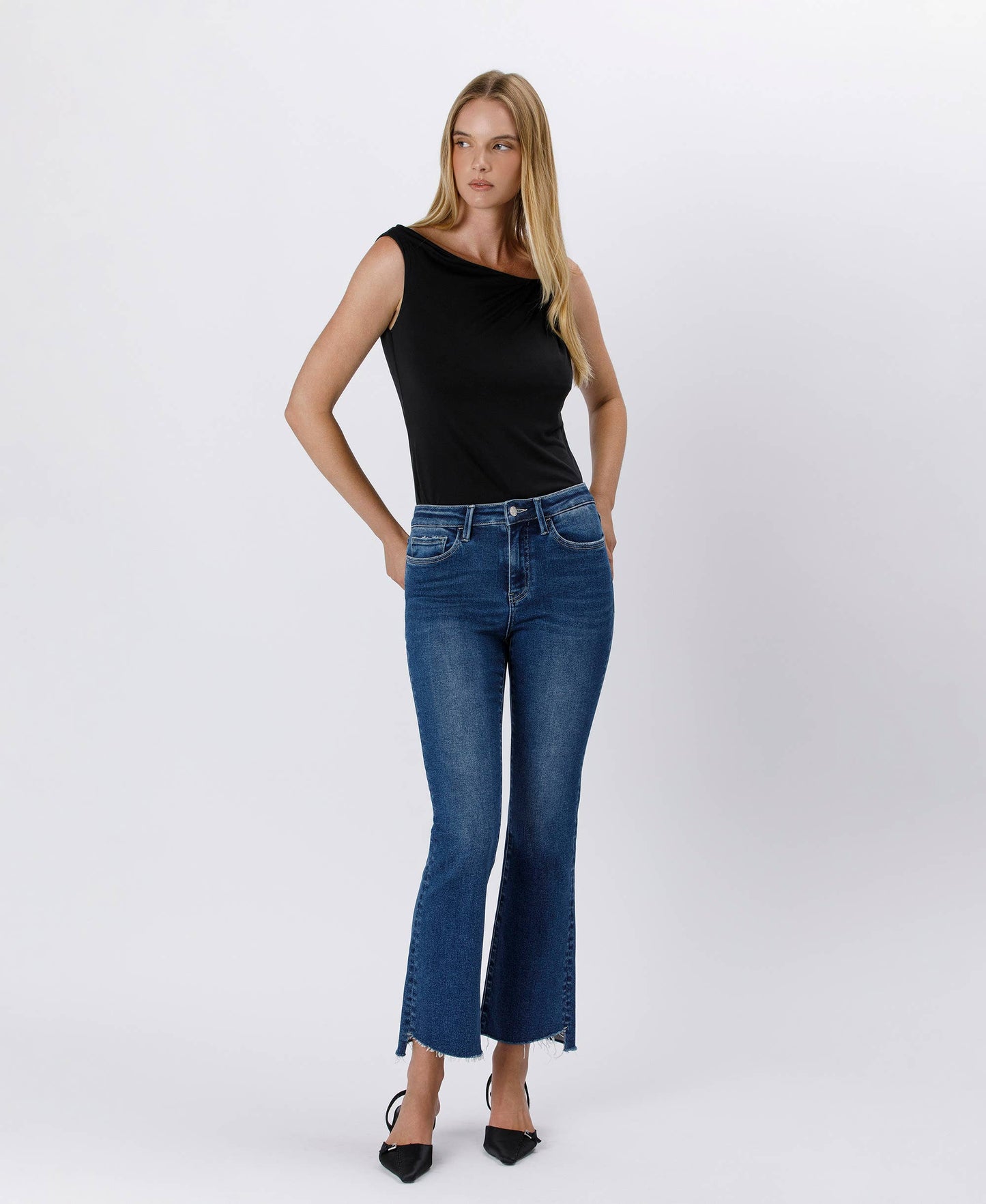 Vervet: Love Craft (Dark) Step Hem Jeans