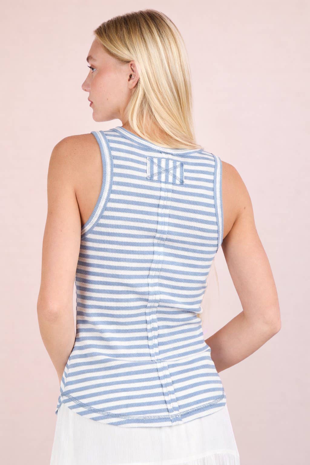 On Solid Ground (Sky) Stripe Tank