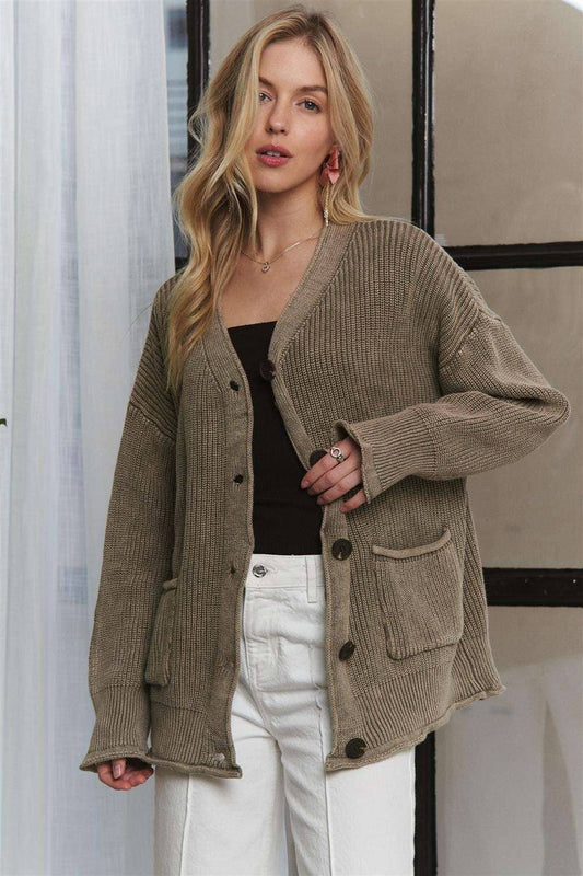Fade Into You (Mocha) Cotton Cardigan