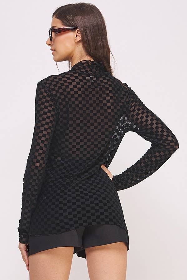 Check Yourself (Blk/Blk) Check Mesh Top