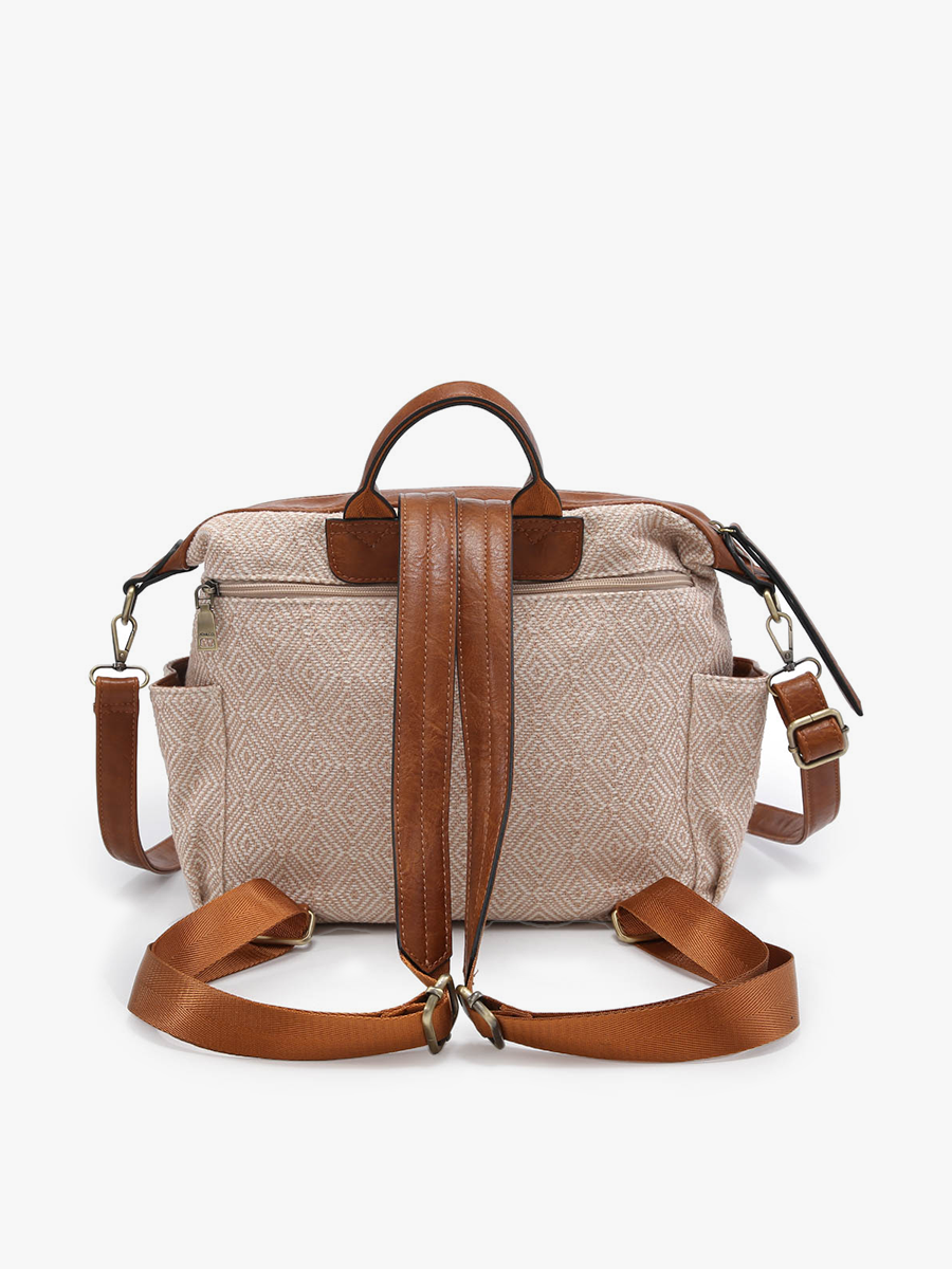 Lexie (Taupe) Aztec Backpack/Satchel