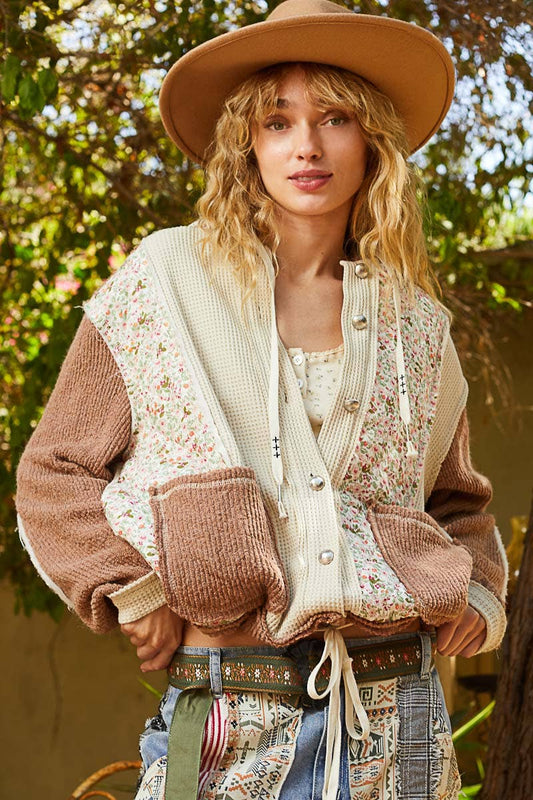 POL: Quilt Queen Quilted Floral Jacket