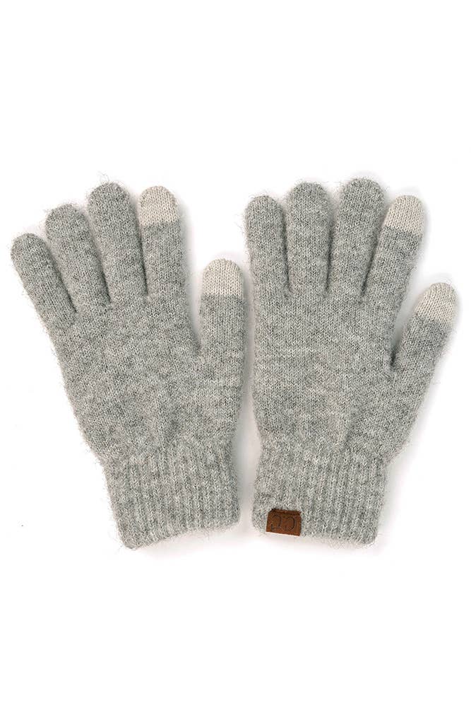 C.C Heather Knit Touch Gloves